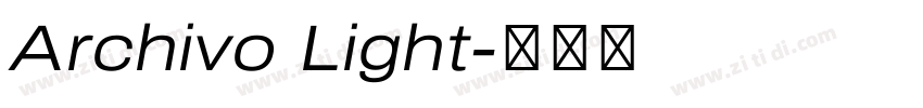 Archivo Light字体转换